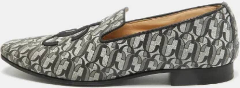 Jimmy Choo Pre-owned Leather flats Gray Dames