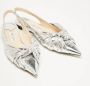 Jimmy Choo Pre-owned Leather flats Gray Dames - Thumbnail 2