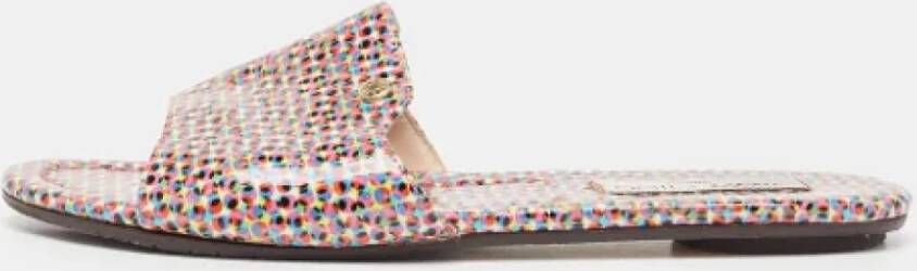 Jimmy Choo Pre-owned Leather flats Multicolor Dames