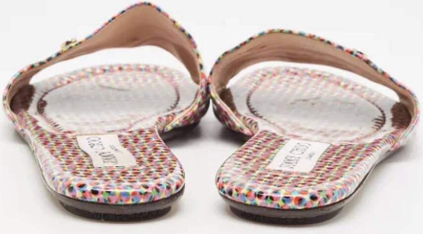 Jimmy Choo Pre-owned Leather flats Multicolor Dames