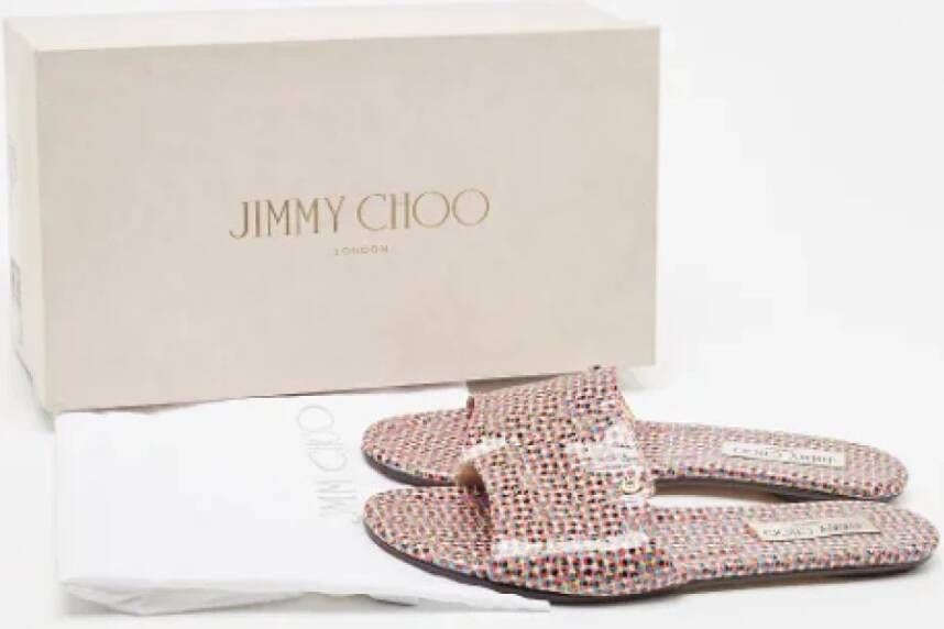 Jimmy Choo Pre-owned Leather flats Multicolor Dames