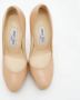 Jimmy Choo Pre-owned Leather heels Beige Dames - Thumbnail 3