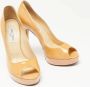 Jimmy Choo Pre-owned Leather heels Beige Dames - Thumbnail 4