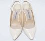 Jimmy Choo Pre-owned Leather heels Beige Dames - Thumbnail 2