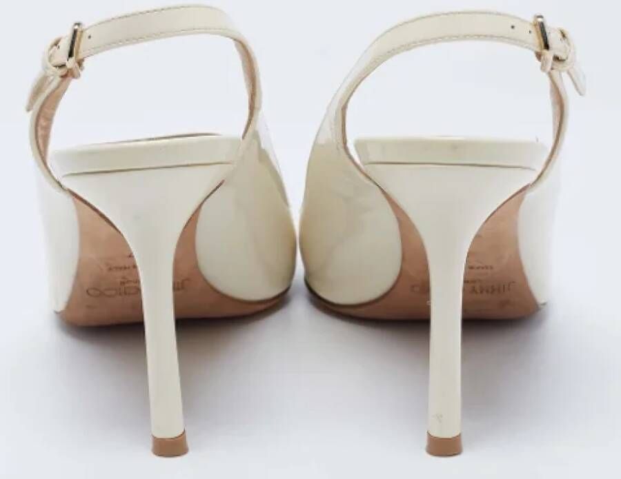 Jimmy Choo Pre-owned Leather heels Beige Dames