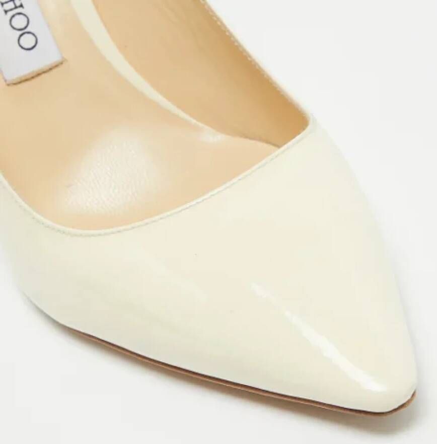 Jimmy Choo Pre-owned Leather heels Beige Dames