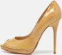 Jimmy Choo Pre-owned Leather heels Beige Dames - Thumbnail 2