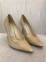 Jimmy Choo Pre-owned Leather heels Beige Dames - Thumbnail 2