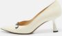 Jimmy Choo Pre-owned Leather heels Beige Dames - Thumbnail 2