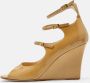 Jimmy Choo Pre-owned Leather heels Beige Dames - Thumbnail 2