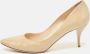 Jimmy Choo Pre-owned Leather heels Beige Dames - Thumbnail 2