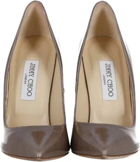 Jimmy Choo Pre-owned Leather heels Beige Dames