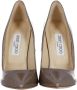 Jimmy Choo Pre-owned Leather heels Beige Dames - Thumbnail 3