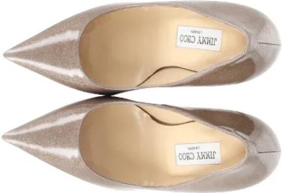 Jimmy Choo Pre-owned Leather heels Beige Dames