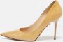 Jimmy Choo Pre-owned Leather heels Beige Dames - Thumbnail 2