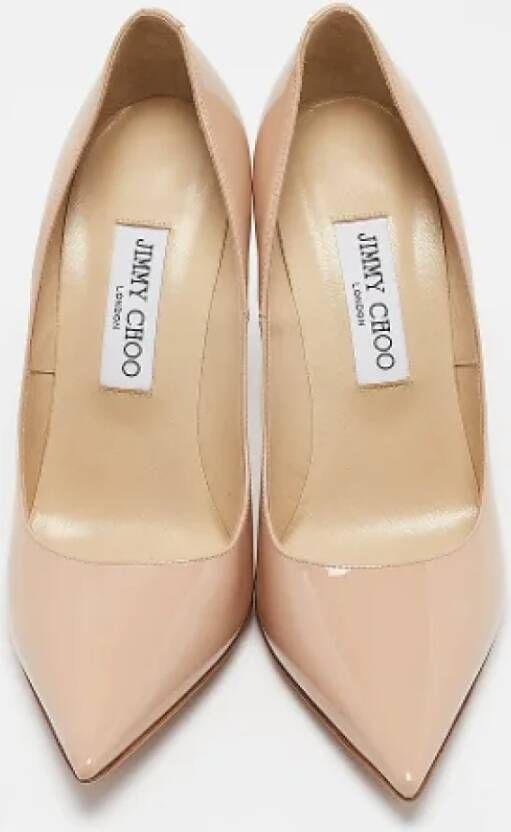 Jimmy Choo Pre-owned Leather heels Beige Dames