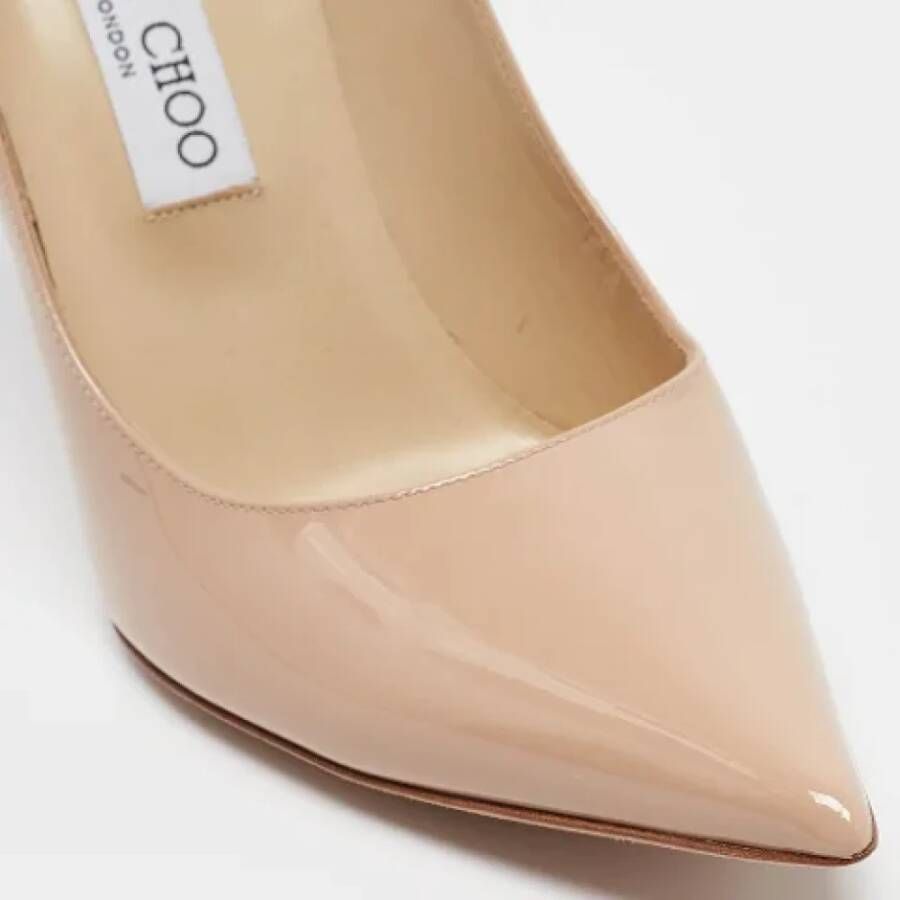 Jimmy Choo Pre-owned Leather heels Beige Dames