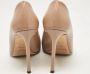 Jimmy Choo Pre-owned Leather heels Beige Dames - Thumbnail 4