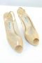 Jimmy Choo Pre-owned Leather heels Beige Dames - Thumbnail 3