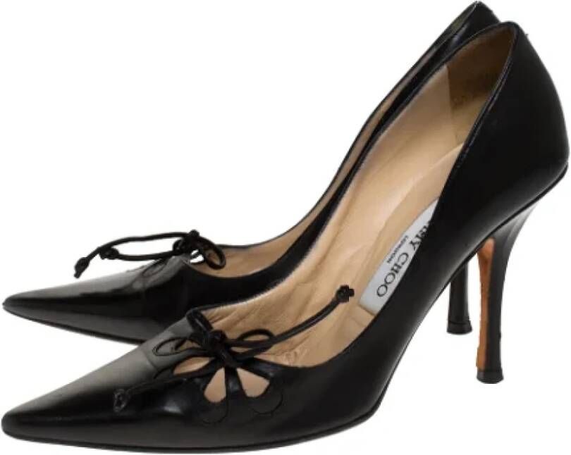 Jimmy Choo Pre-owned Leather heels Black Dames