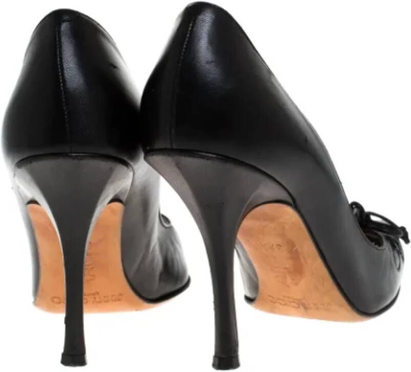 Jimmy Choo Pre-owned Leather heels Black Dames