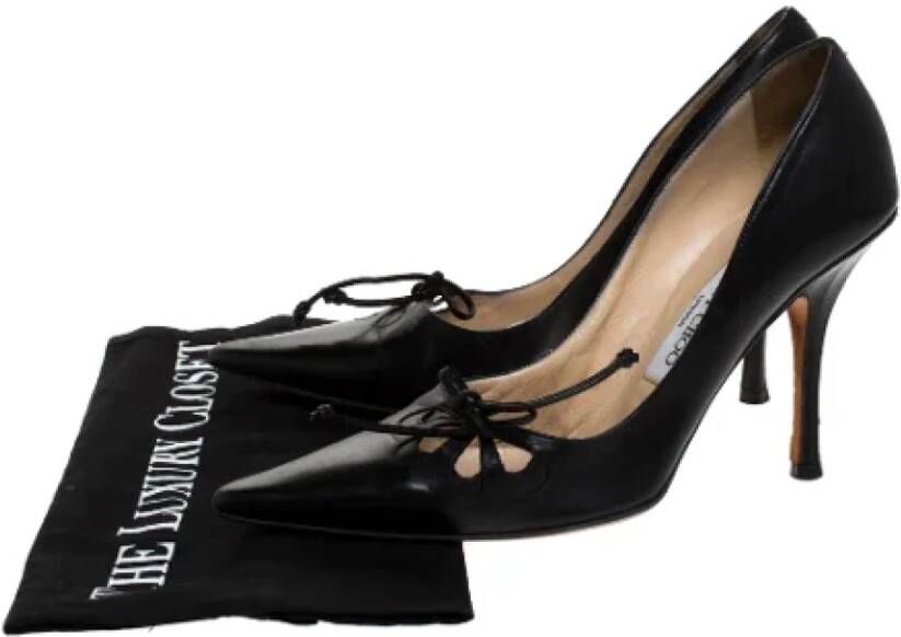 Jimmy Choo Pre-owned Leather heels Black Dames