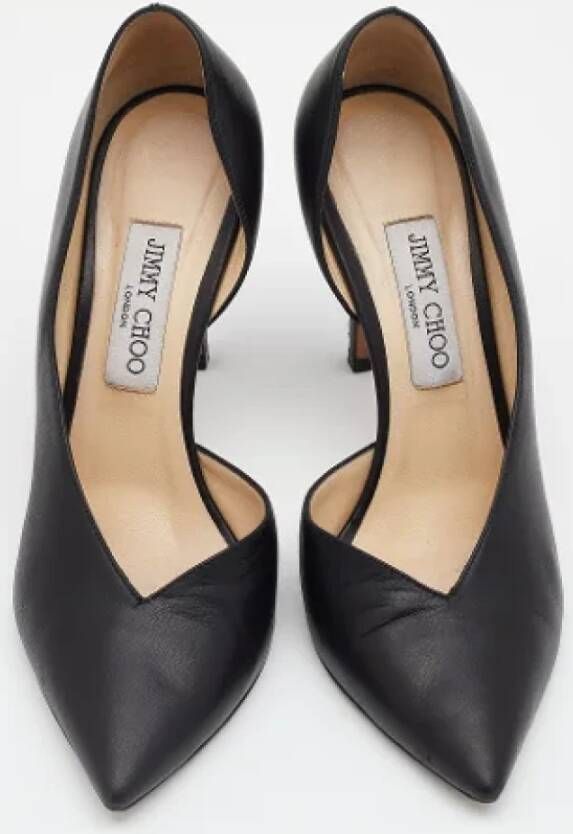 Jimmy Choo Pre-owned Leather heels Black Dames