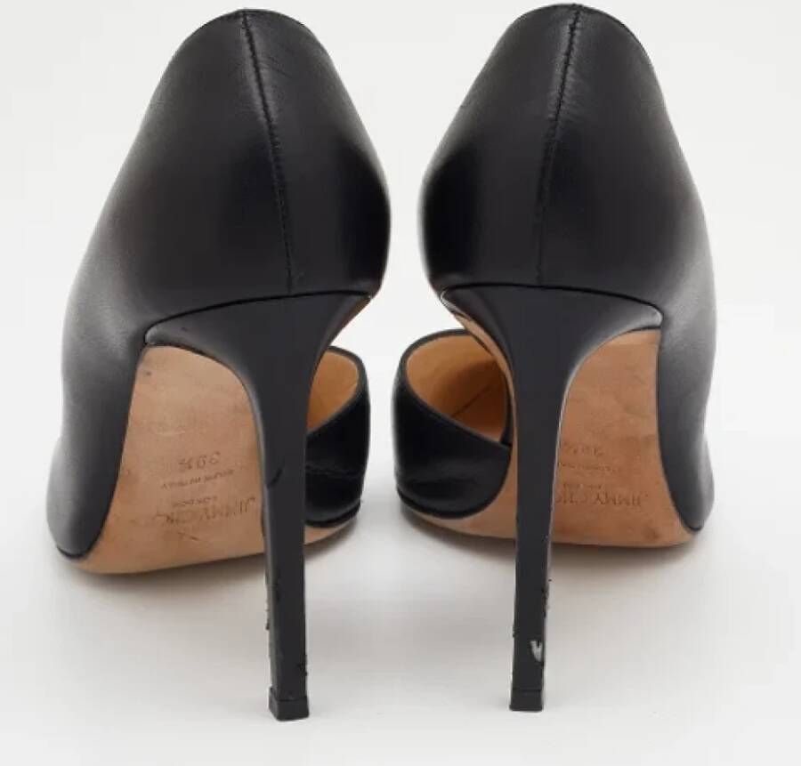 Jimmy Choo Pre-owned Leather heels Black Dames