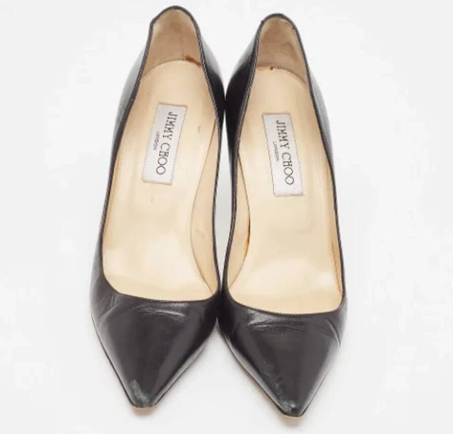 Jimmy Choo Pre-owned Leather heels Black Dames