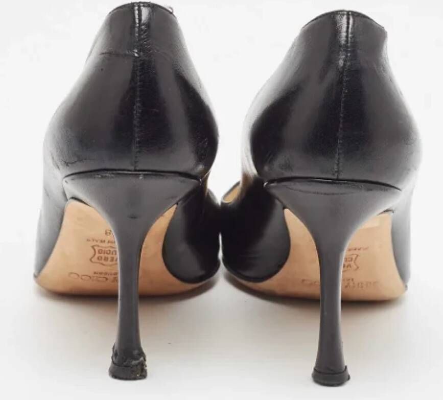 Jimmy Choo Pre-owned Leather heels Black Dames