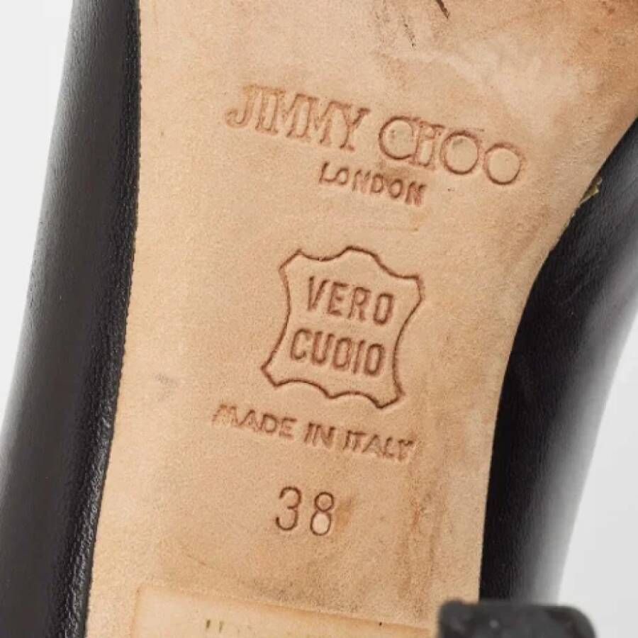 Jimmy Choo Pre-owned Leather heels Black Dames