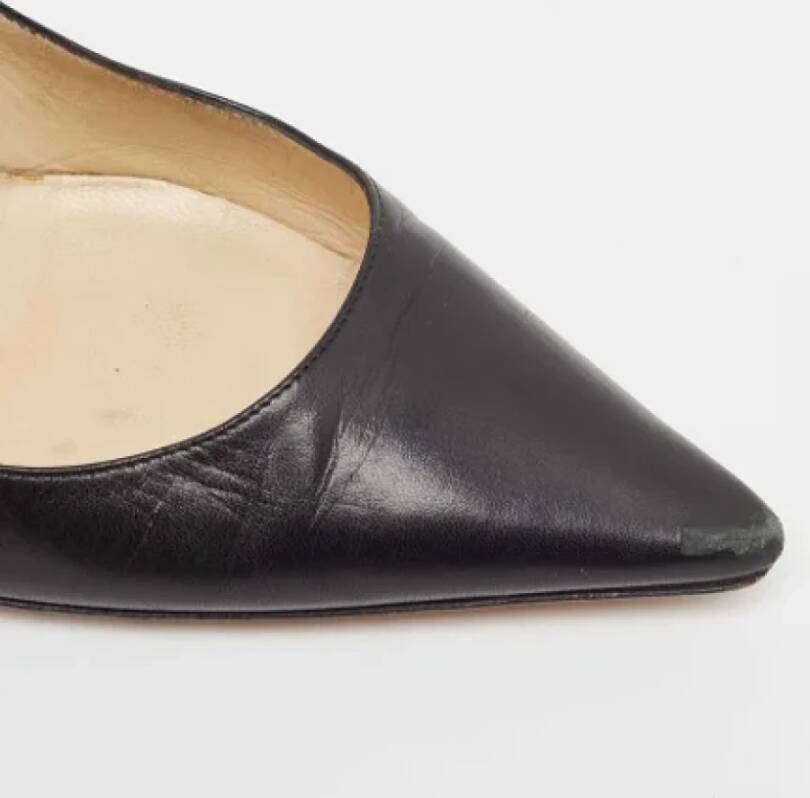 Jimmy Choo Pre-owned Leather heels Black Dames