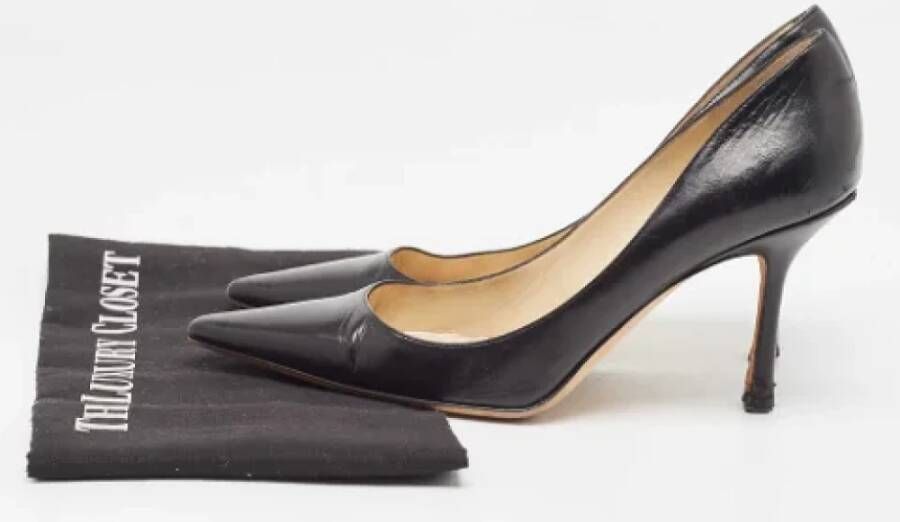 Jimmy Choo Pre-owned Leather heels Black Dames