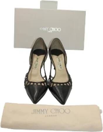 Jimmy Choo Pre-owned Leather heels Black Dames