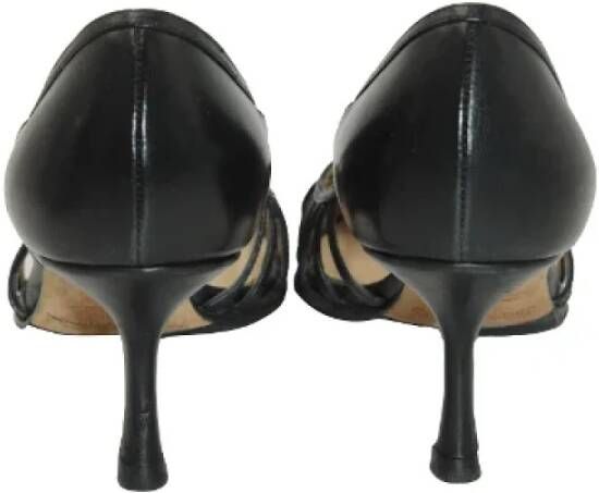 Jimmy Choo Pre-owned Leather heels Black Dames