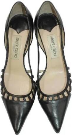 Jimmy Choo Pre-owned Leather heels Black Dames