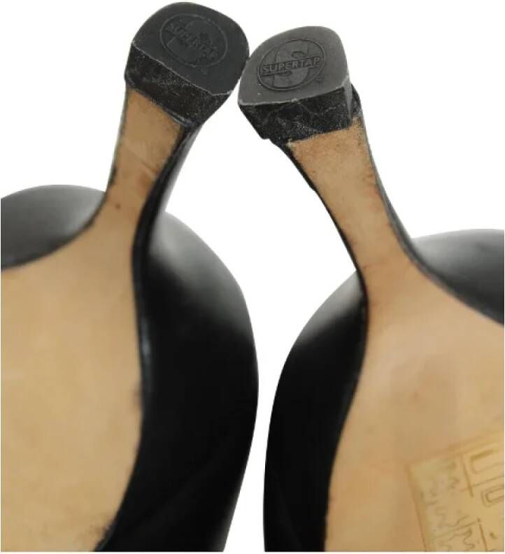 Jimmy Choo Pre-owned Leather heels Black Dames