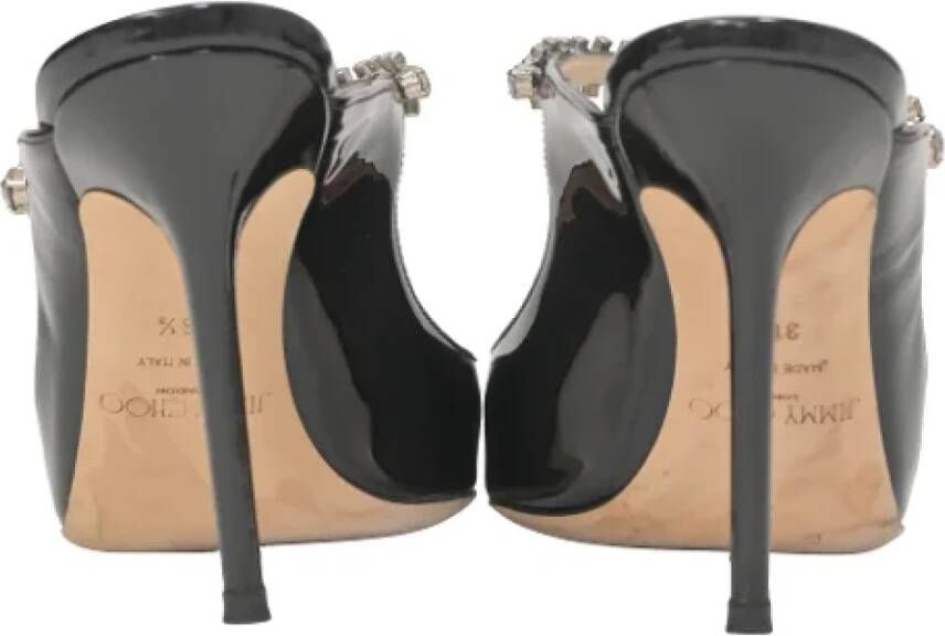 Jimmy Choo Pre-owned Leather heels Black Dames