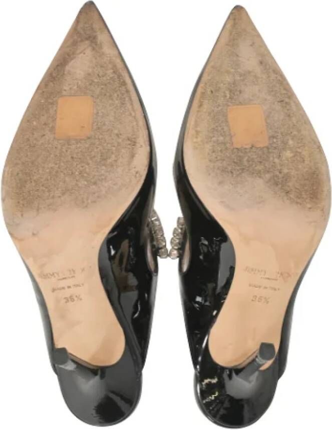 Jimmy Choo Pre-owned Leather heels Black Dames