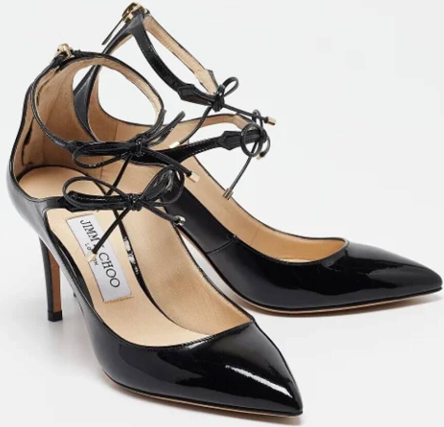 Jimmy Choo Pre-owned Leather heels Black Dames