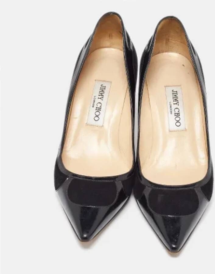 Jimmy Choo Pre-owned Leather heels Black Dames