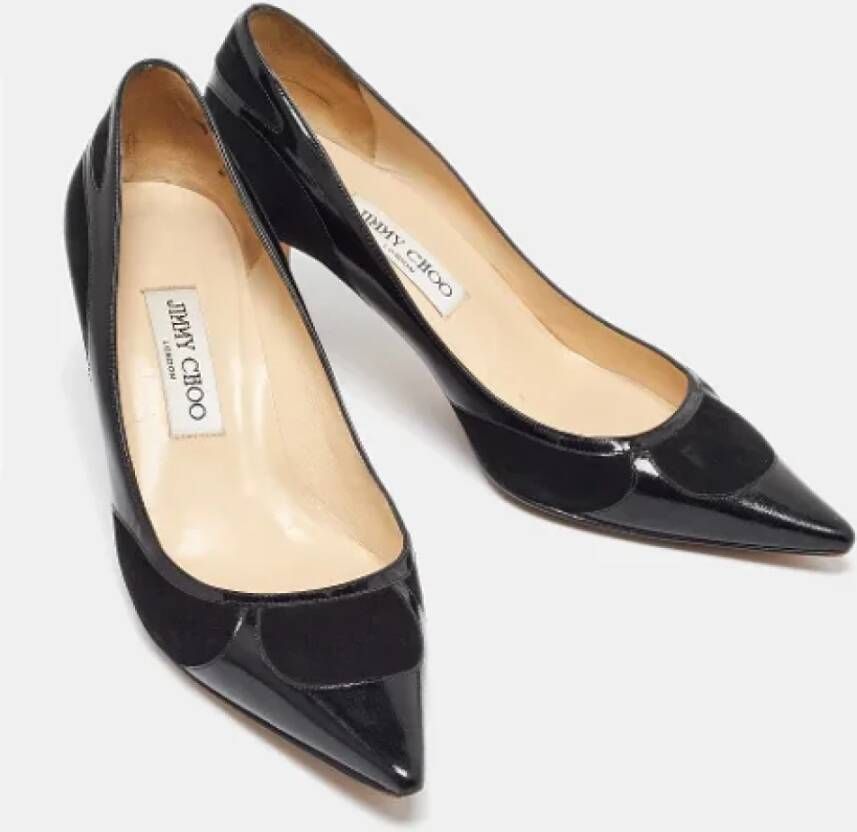 Jimmy Choo Pre-owned Leather heels Black Dames