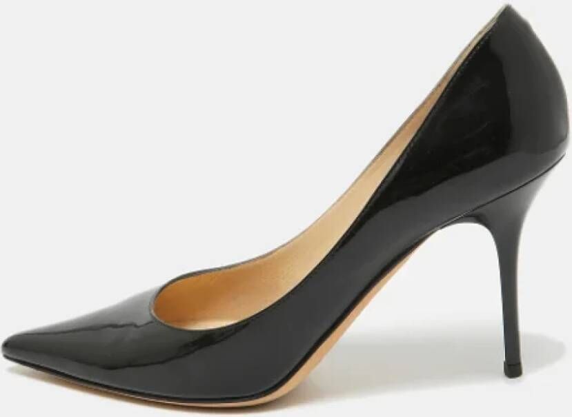 Jimmy Choo Pre-owned Leather heels Black Dames