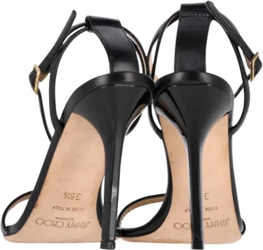 Jimmy Choo Pre-owned Leather heels Black Dames