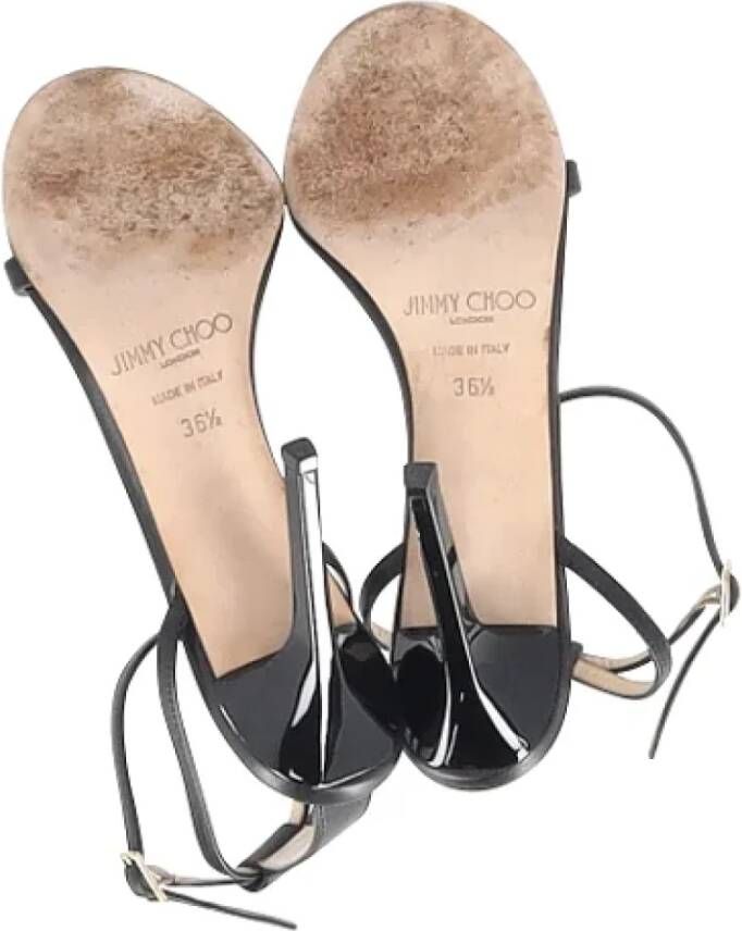 Jimmy Choo Pre-owned Leather heels Black Dames