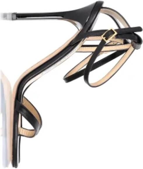 Jimmy Choo Pre-owned Leather heels Black Dames