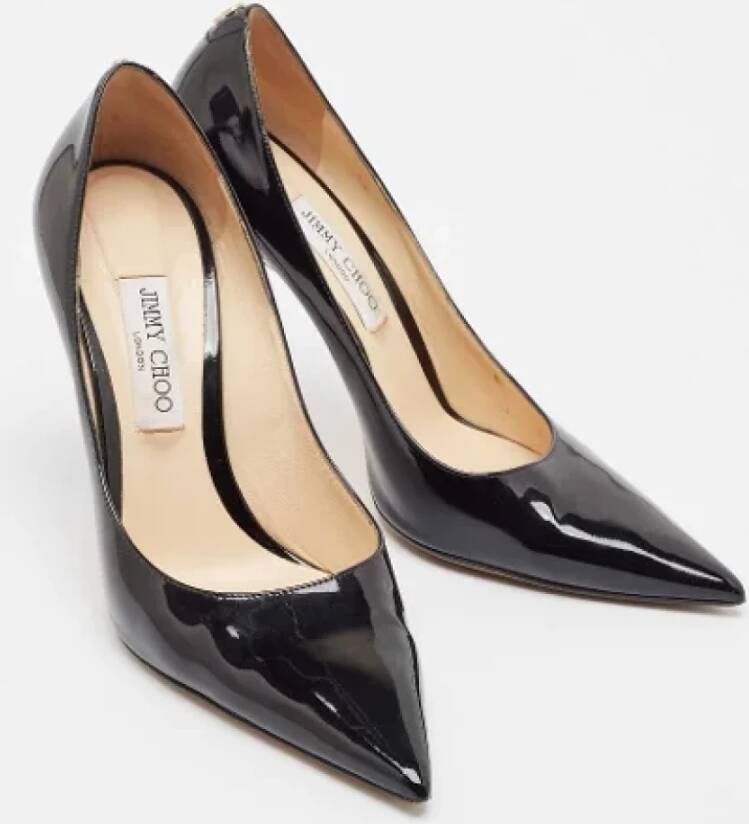 Jimmy Choo Pre-owned Leather heels Black Dames