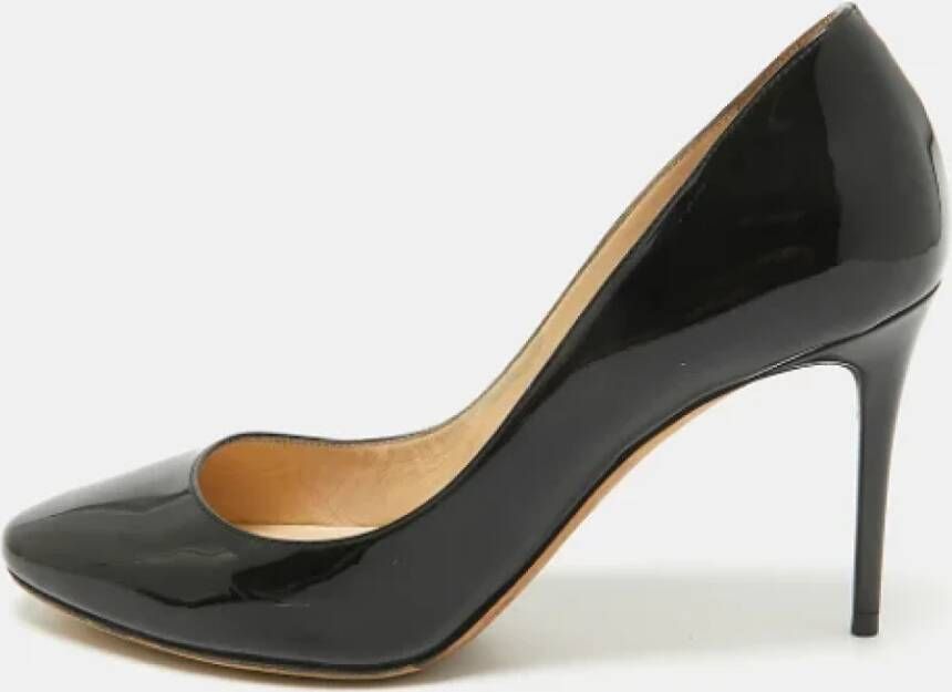 Jimmy Choo Pre-owned Leather heels Black Dames