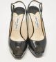 Jimmy Choo Pre-owned Leather heels Black Dames - Thumbnail 3