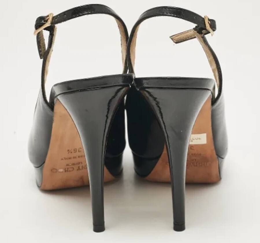 Jimmy Choo Pre-owned Leather heels Black Dames